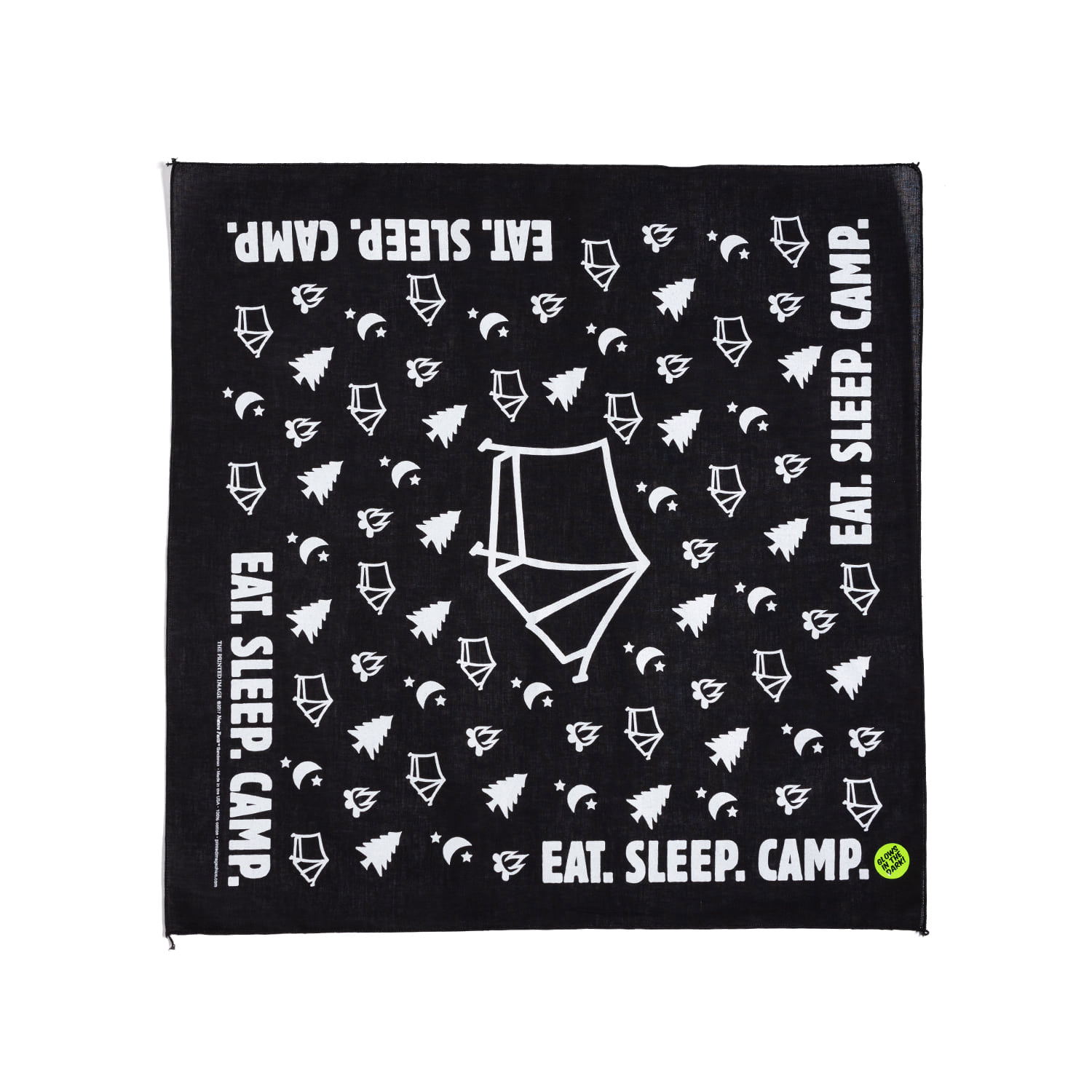 Eat Sleep Camp Bandana &quot;BLACK&quot;