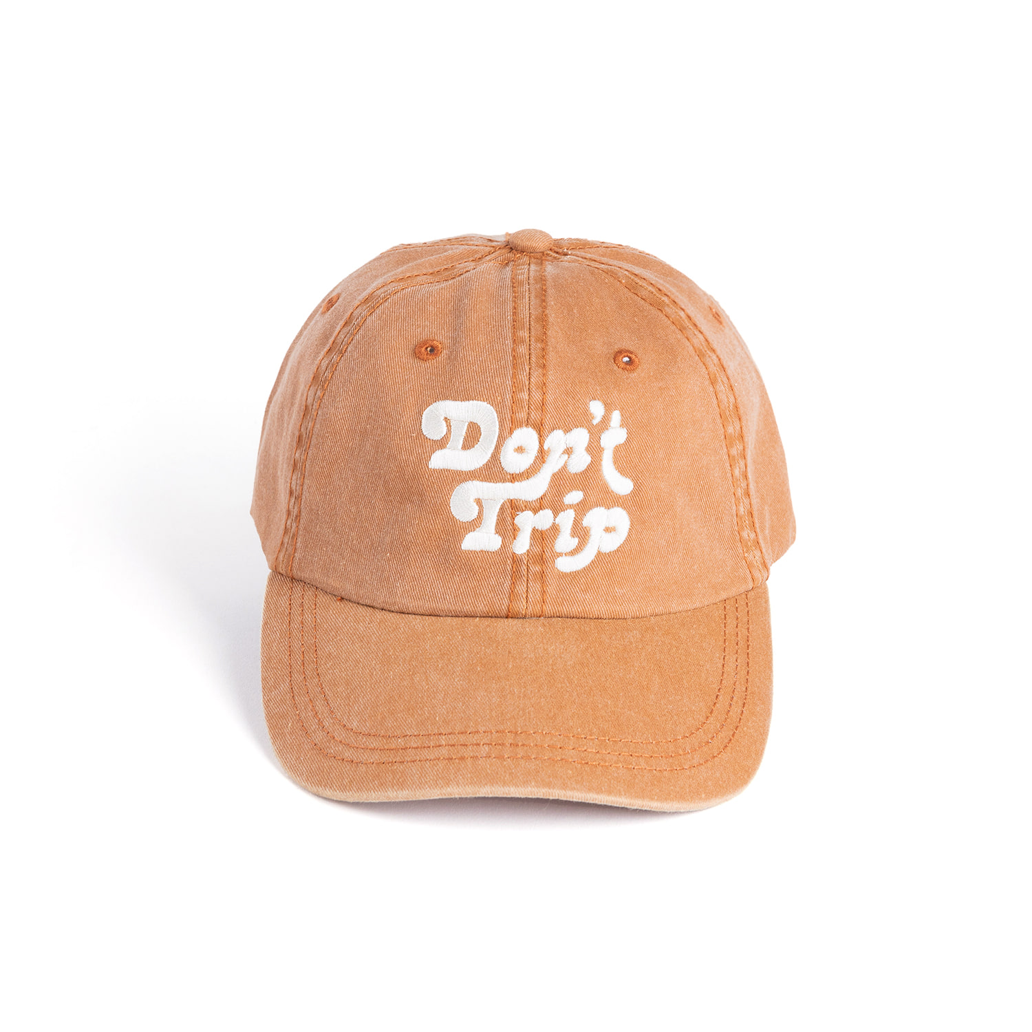 Don&#039;t Trip Washed Dad Hat &quot;WASHED RUST&quot;
