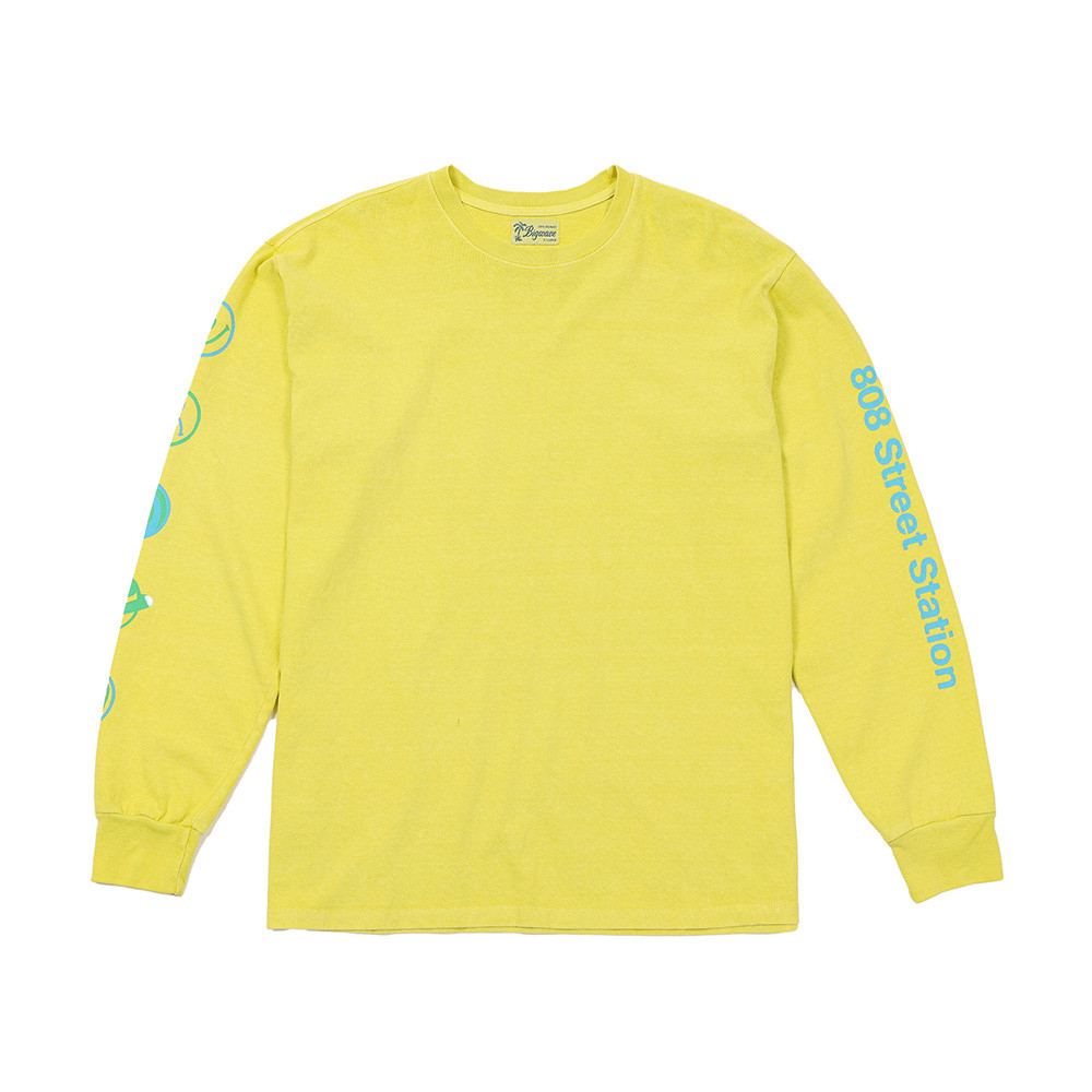 808 RAVE SQUARE L/S TEE (LIMELIGHT)